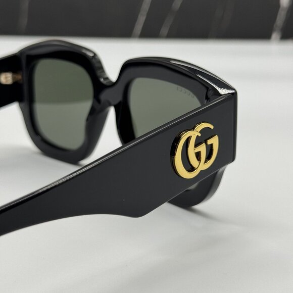 NEW GUCCI GG1546S 001 BLACK WOMEN SUNGLASSES GUCCI - Picture 5 of 10